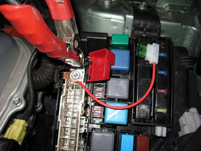 Proper Channel Jump Starting a Prius